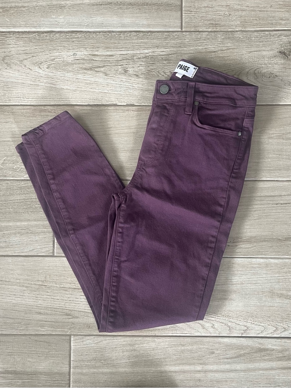 PAIGE Hoxton Ankle Skinny Jeans for Women in Plum